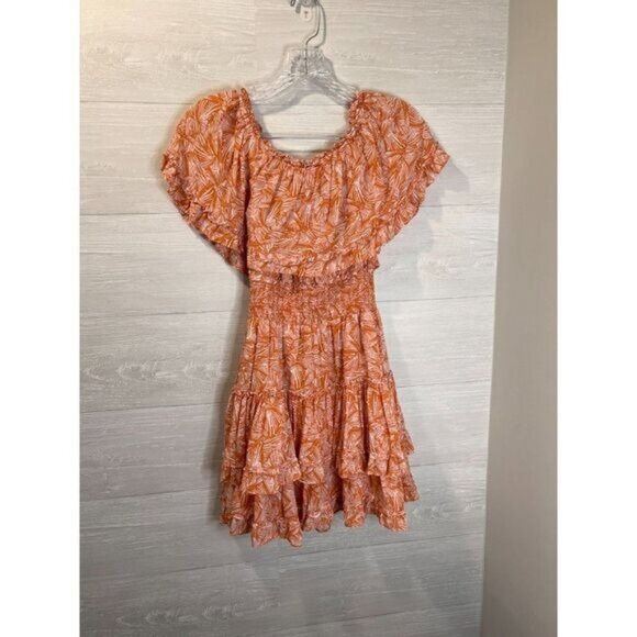 Forever 21 Women's Off-the-Shoulder Flounce Layer Tiered Mini Dress‎ - Picture 4 of 9